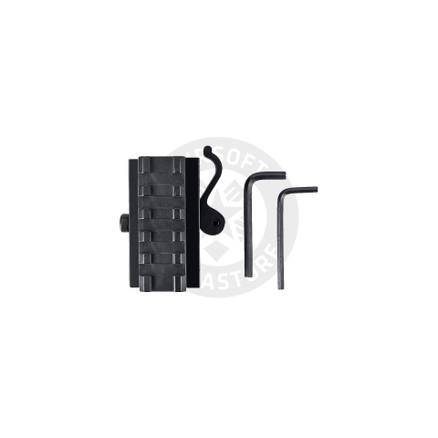 Atlas Custom Works Height and Tilt Adjustable Rail Mount (Black)